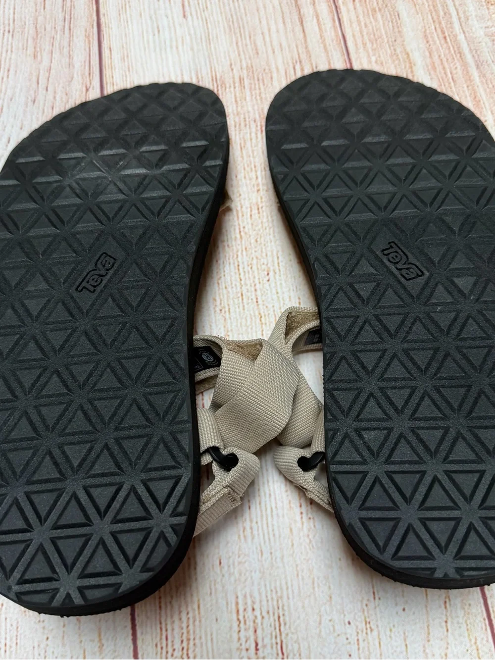 Teva Men's Beige Strappy Sandals - Lightweight Comfort